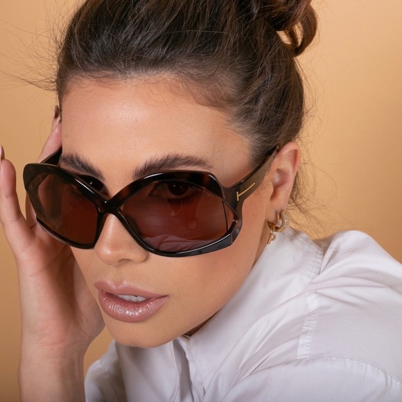 - Authentic 💯-New🔥🔥 TOM FORD CHEYENNE TF903 52E Oversized Sunglasses - Picture 5 of 14